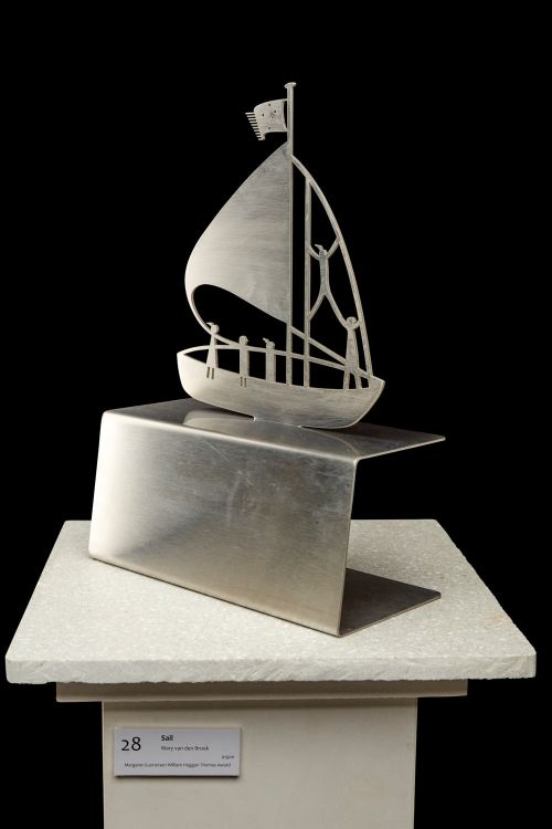 All Aboard sculpture by Mary Van den Broek