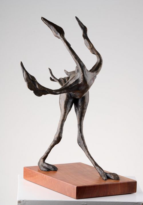 Happy Dance sculpture by Aukje Van Vark