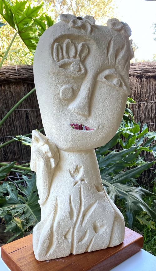 Garden Lady sculpture by Carmel Ritchie