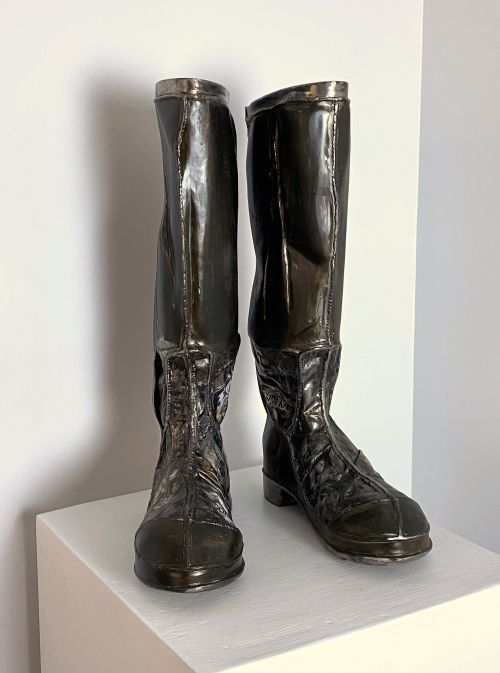 Two Boots Too Big sculpture by Aimie Whiting
