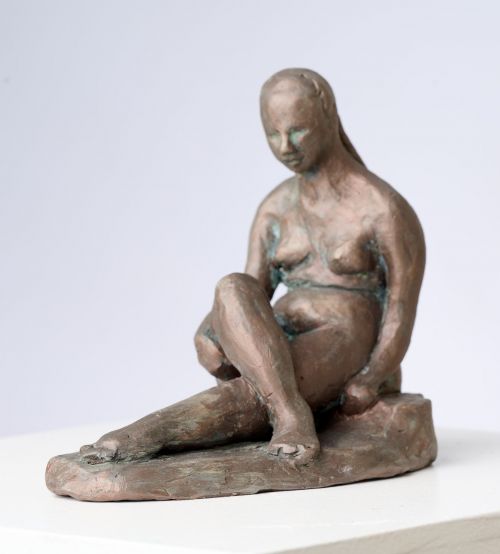 Seated Woman sculpture by Jude Bridges-Tull