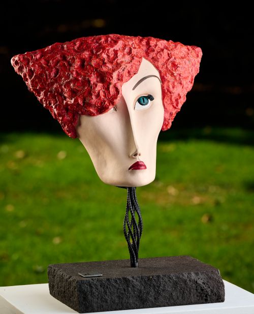 Ruby J sculpture by Anne Anderson