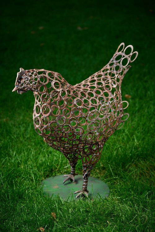 Val the chook sculpture by Neil Findley