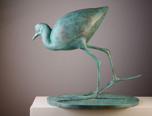 Lotus Bird sculpture by Lucy McEachern