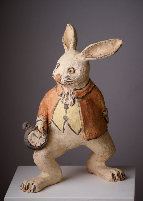 White Rabbit sculpture by Meredith Plain