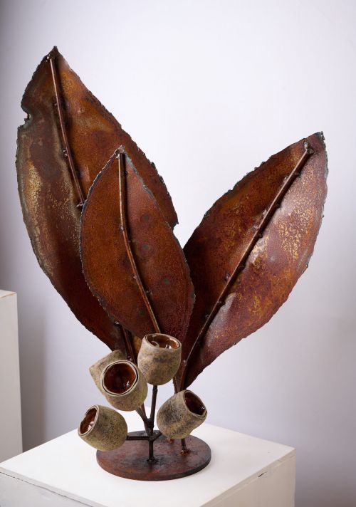 Eucy Leaves and Gumnuts sculpture by Graeme Hardidge