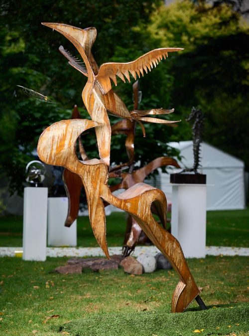 Unexpected Flight sculpture by Issa Ouattara