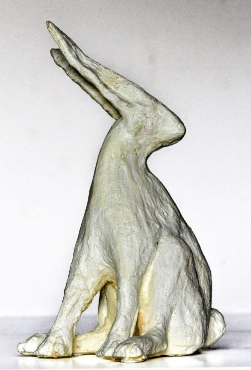 Lepus Alba sculpture by Bronwyn Culshaw