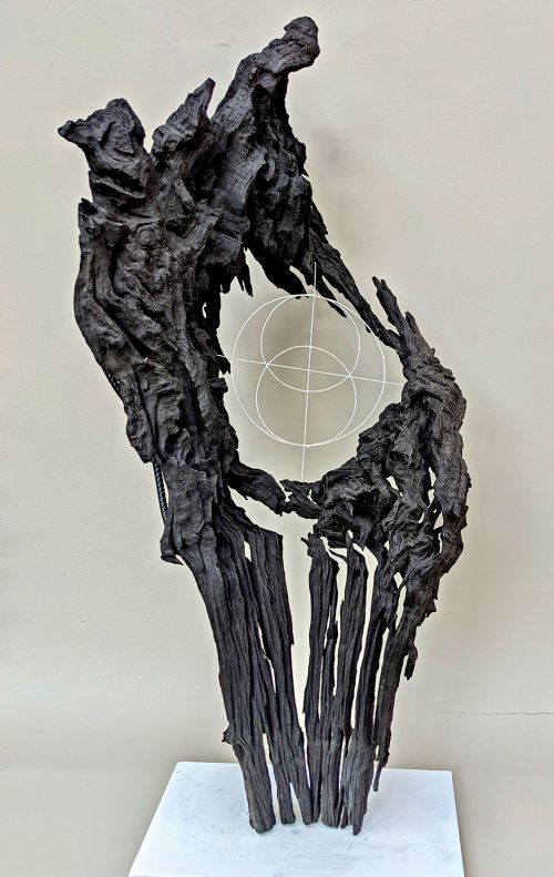 Vesica Piscis return sculpture by Diane Thompson