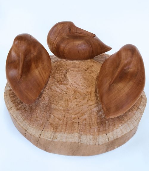 Three Sandpipers sculpture by Harry Tyler