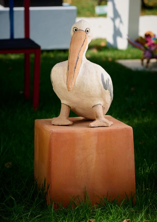 Pelican sculpture by Meredith Plain