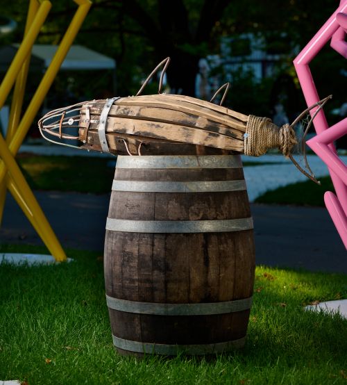 Barrel Tuna sculpture by Wayne Foenander
