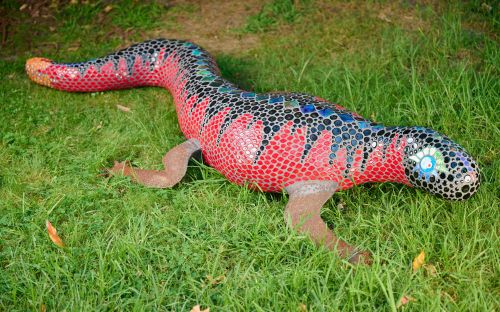 Lizard sculpture by Judy Witherdin