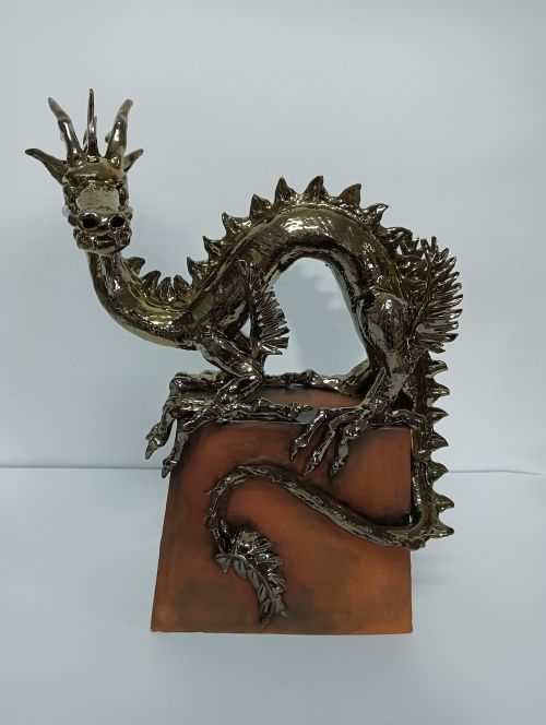 Asian Dragon sculpture by Heather Wilson