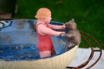 Teddy learns to swim.