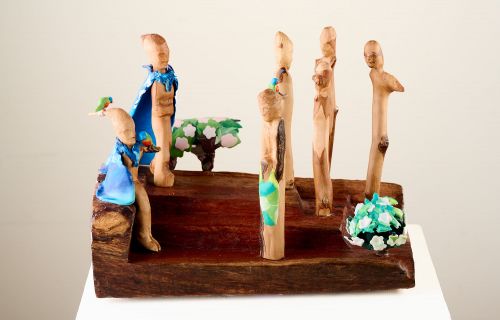 Stick Figures sculpture by Jenny Rickards