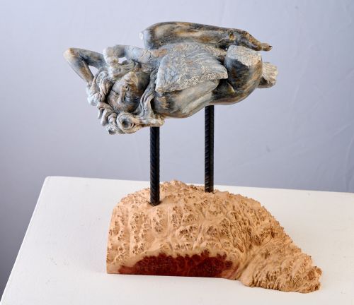 Naughty Leda sculpture by Squirrel Bowald