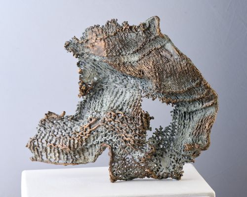 Garter Stitch sculpture by Denise Honan