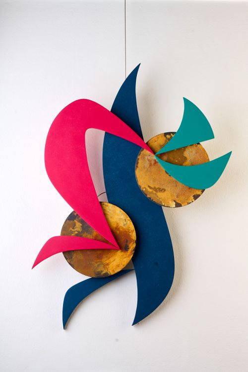 Dancing between two moons sculpture by Wilani  van Wyk-Smit