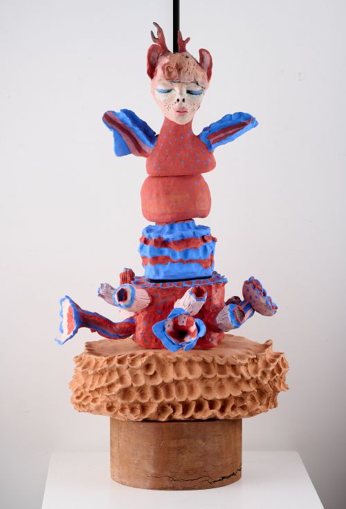 Disco Through Life sculpture by Leah Bright