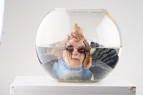 Submerged sculpture by Mickey Randall
