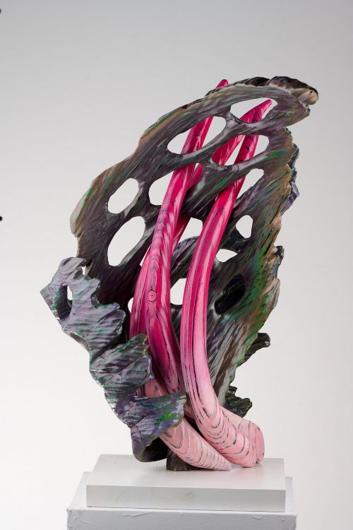 LEANING INTO THE FLOW sculpture by Peter Saville