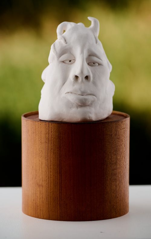 MORE THAN TWO FACED -&nbsp; sculpture 2 sculpture by Jude Bridges-Tull