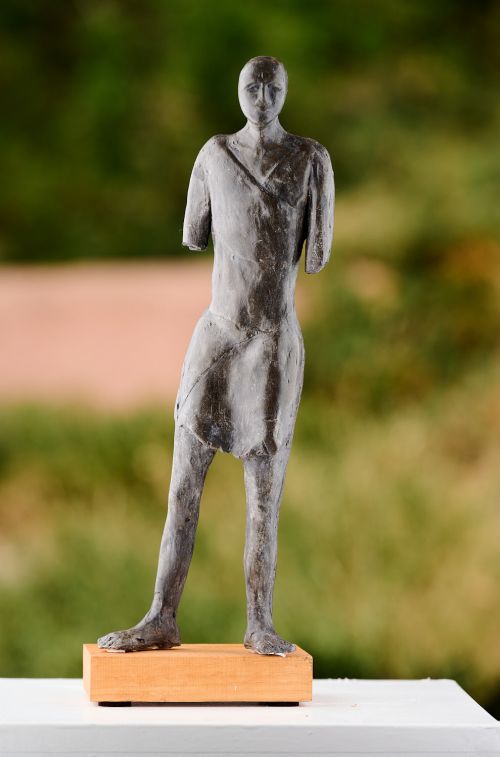 Antique Warrior sculpture by Janice Whetton
