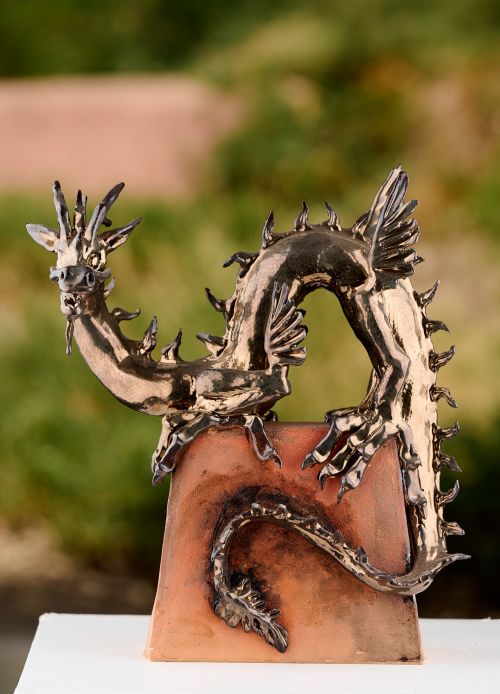 Asian Dragon sculpture by Heather Wilson