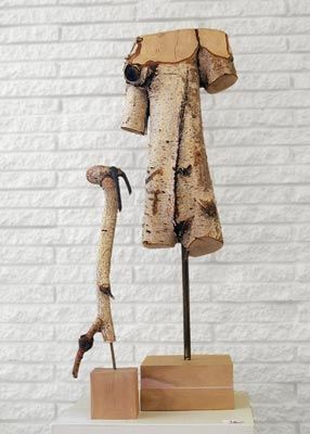 Birch Woman and her Goat