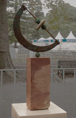 Angled Moon Sculpture #6